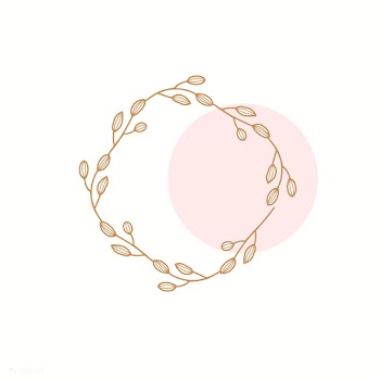 Floral line art frame | Free stock vector - 1189582
