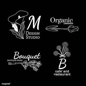Floral logo designs set | Free stock vector - 591900
