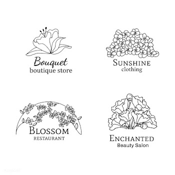 Floral logo designs set | Free stock vector - 591921
