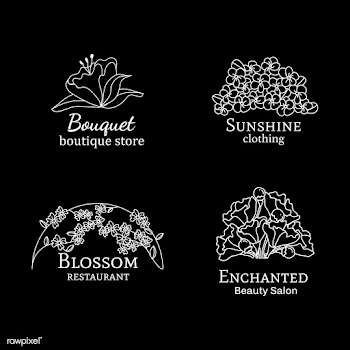 Floral logo designs set | Free stock vector - 591922