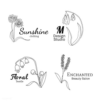 Floral logo designs set | Free stock vector - 591931