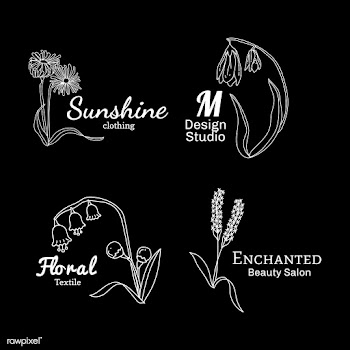 Floral logo designs set | Free stock vector - 591932