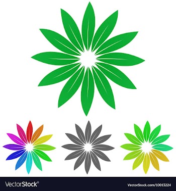 Floral Logo Set vector image