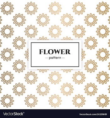 Floral luxury pattern design vector image
