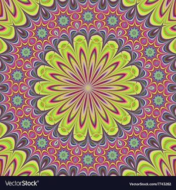 Floral mandala design background vector image
