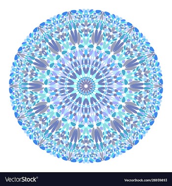 Floral mandala design - graphic design vector image