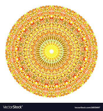 Floral mandala design - graphic design vector image
