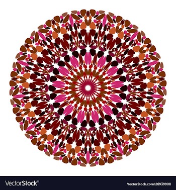 Floral mandala design - graphic design vector image