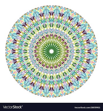 Floral mandala design - graphic design vector image