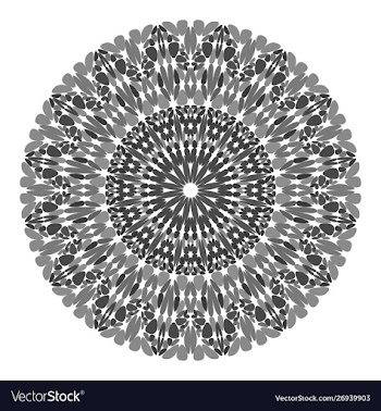 Floral mandala design - graphic design vector image