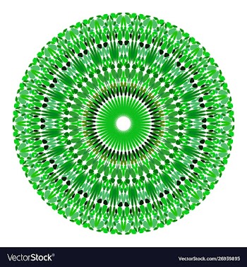 Floral mandala - graphic design vector image