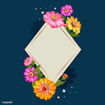 Floral mockup frame illustration | Free stock vector - 562782