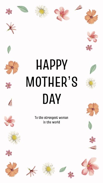 Floral mother's day template, Instagram | Free Vector Template - rawpixel
