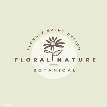 Floral nature logo design vector | Free stock vector - 523403