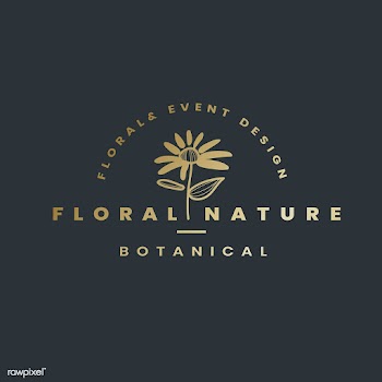 Floral nature logo design vector | Free stock vector - 523463