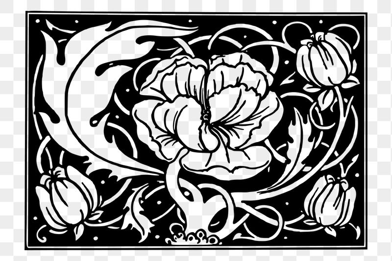 Floral ornament badge png sticker, | Free PNG - rawpixel