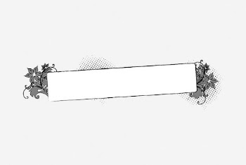 Floral ornament banner drawing, vintage | Free Photo - rawpixel