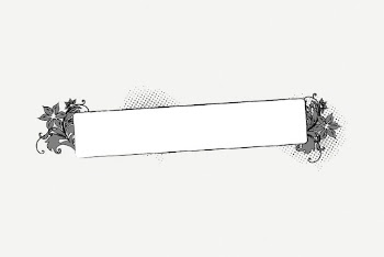 Floral ornament banner, vintage divider | Free PSD - rawpixel