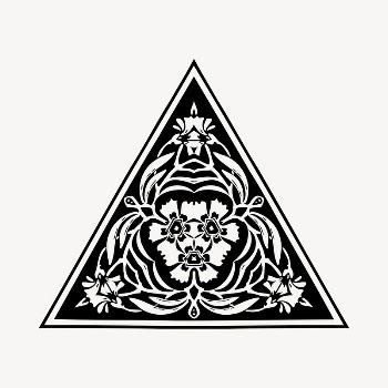 Floral ornament clipart, vintage hand | Free Vector - rawpixel