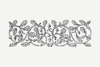 Floral ornament divider drawing clipart, | Free PSD - rawpixel