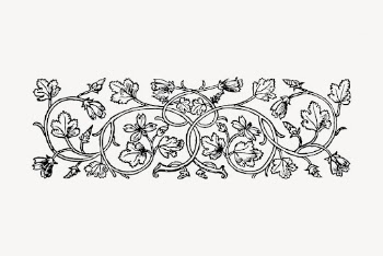 Floral ornament divider hand drawn | Free Vector Illustration - rawpixel