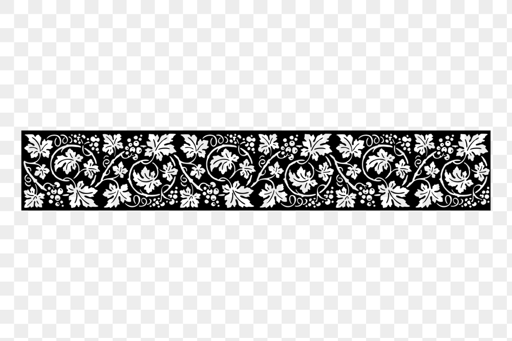 Floral ornament divider png sticker, | Free PNG - rawpixel