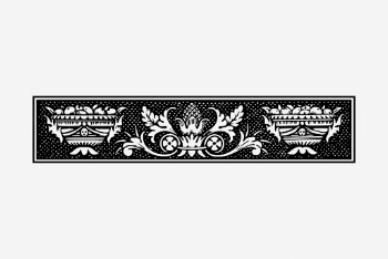 Floral ornament divider, vintage illustration. | Free Photo - rawpixel