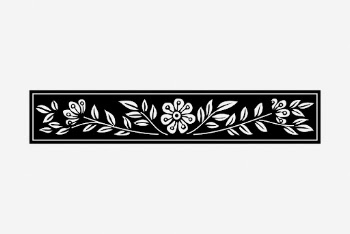 Floral ornament divider, vintage illustration. | Free Photo - rawpixel