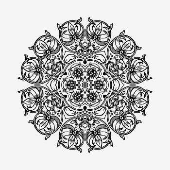 Floral ornament drawing, vintage illustration | Free PSD - rawpixel