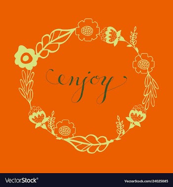 Floral ornament of leaves flowers swirls vector image