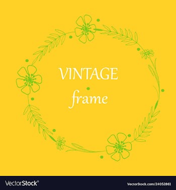 Floral ornament of leaves flowers swirls vector image