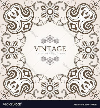  					Floral ornamental frame vector&nbsp;image														