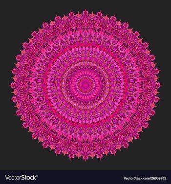 Floral ornamental mandala graphic - design element vector image