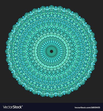 Floral ornamental mandala graphic - design element vector image