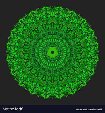 Floral ornamental mandala graphic - design element vector image
