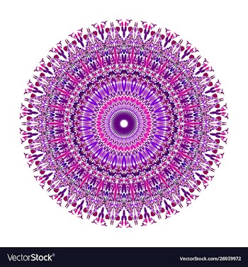 Floral ornamental mandala graphic design vector image
