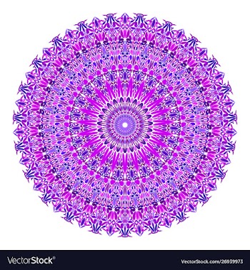 Floral ornamental mandala graphic design vector image