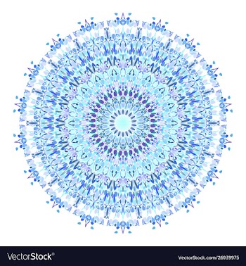 Floral ornamental mandala graphic design vector image