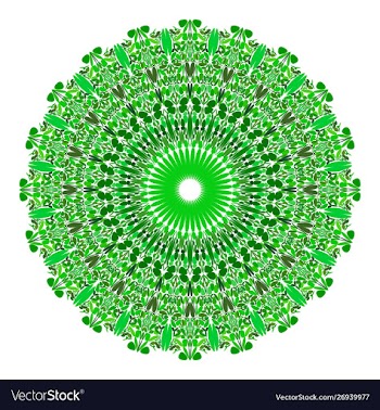 Floral ornamental mandala graphic design vector image