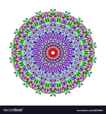 Floral ornamental mandala graphic design vector image
