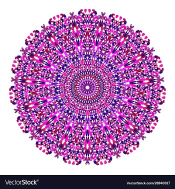 Floral ornamental mandala graphic design vector image