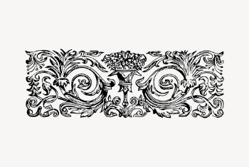 Floral ornaments  border clipart | Free Vector Illustration - rawpixel