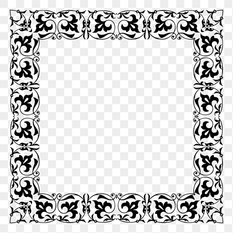 Floral ornate png frame sticker, | Free PNG - rawpixel