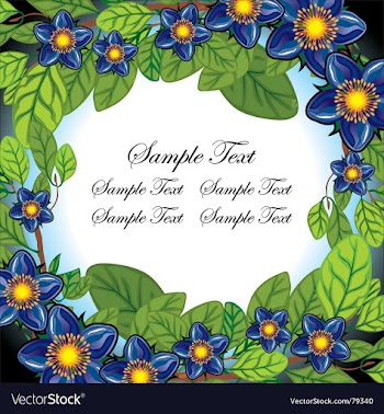 Floral page vector image