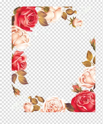 Floral painting, Icon, Rose Border transparent background PNG clipart