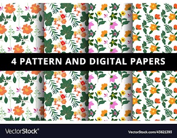 floral pattern and digital paper