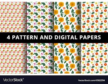 floral pattern and digital paper