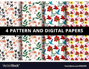 floral pattern and digital paper