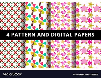 floral pattern and digital paper