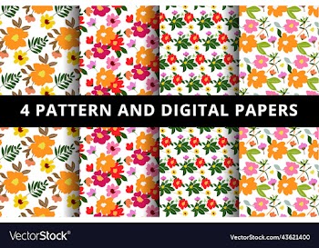 floral pattern and digital paper